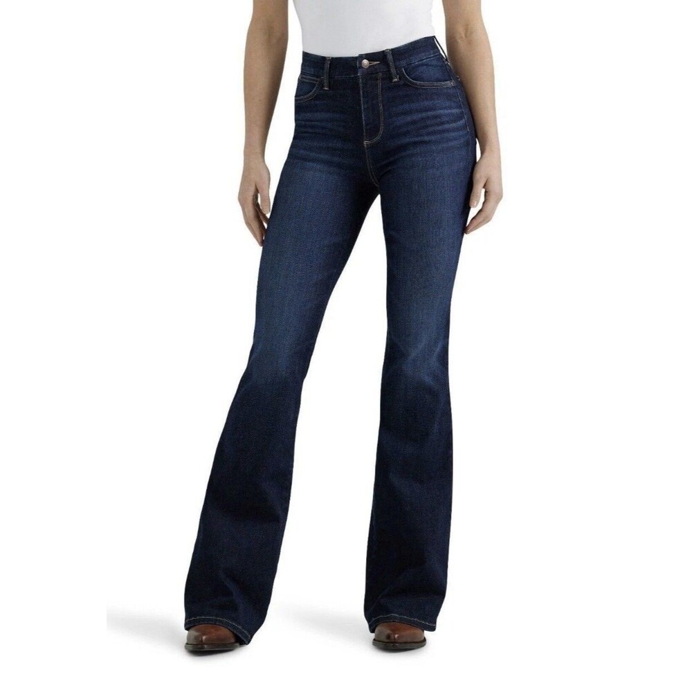 Wrangler Women's 27X34 Bespoke Madilyn High Rise 10 1/2” Flare Jeans Denim New